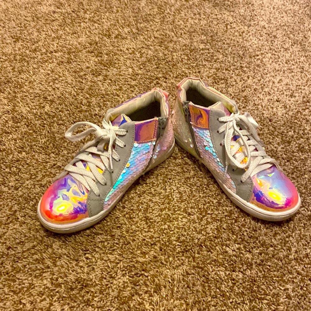 High Top Sneakers Sequin Size 6